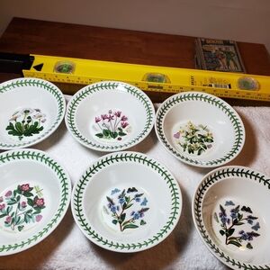 Portmeirion Floral Dinnerware Set - Green and White